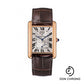 Cartier Tank Louis Cartier Watch - Extra large Pink Gold Case - Silver Dial - Brown Leather Strap - W1560003