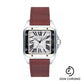 Cartier Santos 100 Watch - Large Steel and Gold Case - Alligator Strap - W20072X7