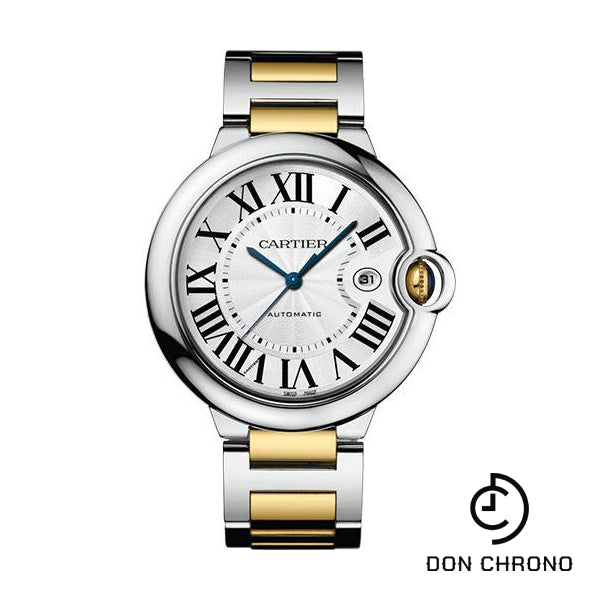 Cartier Ballon Bleu de Cartier Watch - 42.1 mm Steel Case - Yellow Gold And Steel Bracelet - W2BB0022