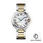 Cartier Ballon Bleu de Cartier Watch - 36 mm Steel and Yellow Gold Case - Silvered Dial - Interchangeable Two-Tone Bracelet - W2BB0030