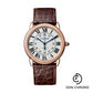 Cartier Ronde Solo de Cartier Watch - 36 mm Pink Gold And Steel Case - Brown Alligator Strap - W2RN0008