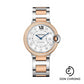 Cartier Ballon Bleu de Cartier Watch - 36 mm Steel Case - Pink Gold Diamond Bezel - Diamond Dial - W3BB0004