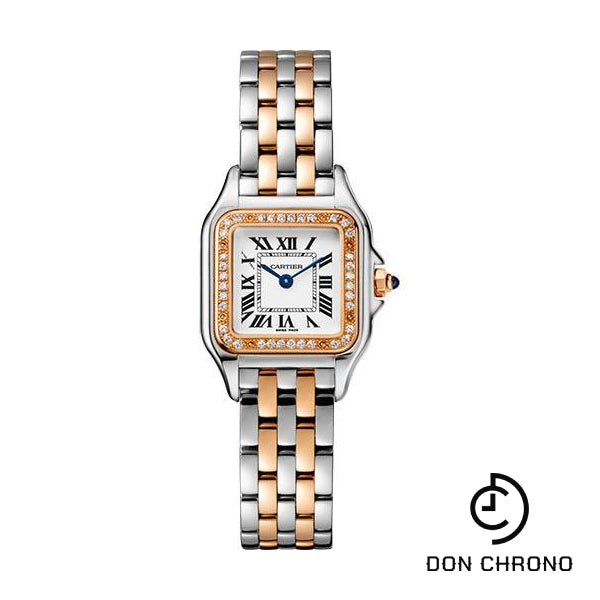 Cartier Panthere de Cartier Watch - 22 mm Steel And Pink Gold Case - Diamond Bezel - W3PN0006