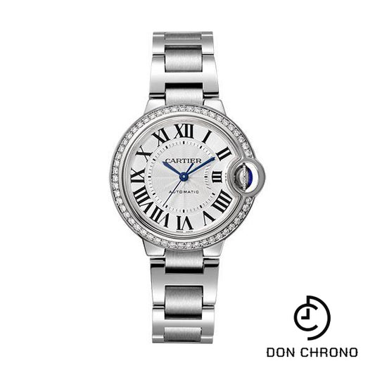 Cartier Ballon Bleu de Cartier Watch - 33 mm Steel Case - Diamond Bezel - W4BB0016