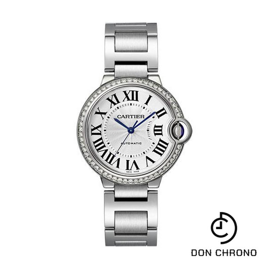 Cartier Ballon Bleu de Cartier Watch - 36 mm Steel Case - Diamond Bezel - W4BB0017