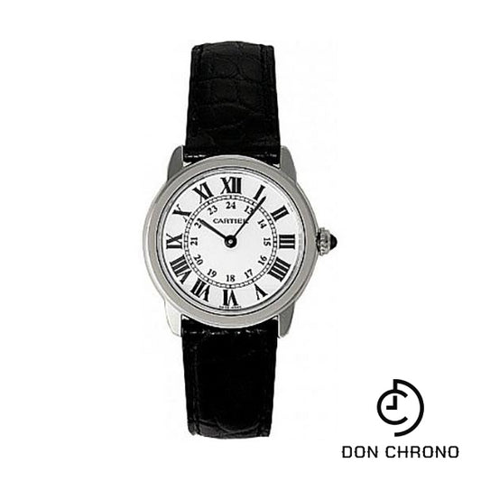 Cartier Ronde Solo Watch - Small Steel Case - Alligator Strap - W6700155