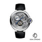 Cartier Ballon Bleu Flying Tourbillon Watch - 46.40 mm White Gold Case - Satin Brushed Dial - Black Alligator Strap - W6920081