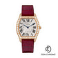 Cartier Tortue Watch - 39 mm Pink Gold Diamond Case - Bordeaux Alligator Strap - WA501008