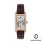 Cartier Tank Americaine Watch - Medium Pink Gold Diamond Case - Alligator Strap - WB704751