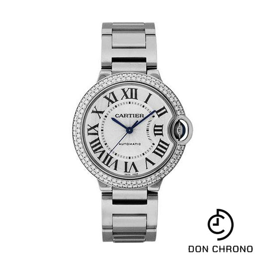 Cartier Ballon Bleu de Cartier Watch - Medium White Gold Case - Diamond Bezel - WE9006Z3