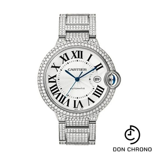 Cartier Ballon Bleu de Cartier Watch - Large White Gold Diamond Case - Diamond Bracelet - WE902006