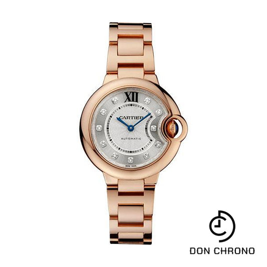 Cartier Ballon Bleu de Cartier Watch - 33 mm Pink Gold Case - Diamond Dial - WE902062