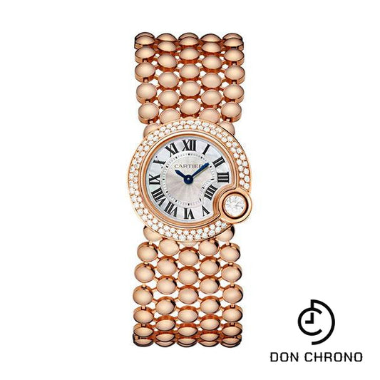 Cartier Ballon Blanc De Cartier Watch - 24.2 mm Pink Gold Case - Mother-Of-Pearl Diamond Dial - WE902057