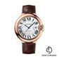 Cartier Ballon Bleu de Cartier Watch - 42.1 mm Pink Gold Case - Brown Alligator Strap - WGBB0017
