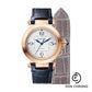 Cartier Pasha de Cartier Watch - 35 mm Pink Gold Case - Silver Dial - Navy Blue And Gray Alligator Straps - WGPA0014