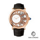 Cartier Rotonde de Cartier Mysterious Hour Skeleton 42 Mm Watch - 42 mm Pink Gold Case - Skeleton Dial - Dark Gray Leather Strap - WHRO0060