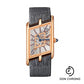 Cartier Tank Asymetrique Watch - 47.15 mm x 26.20 mm Rose Gold Case - Skeleton Dial - Brown And Dark Gray Alligator Straps Limited Edition of 100 - WHTA0011