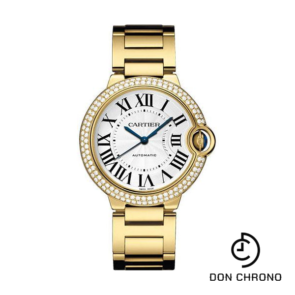 Cartier Ballon Bleu de Cartier Watch - 36 mm Yellow Gold Case - Double Diamond Bezel - WJBB0007