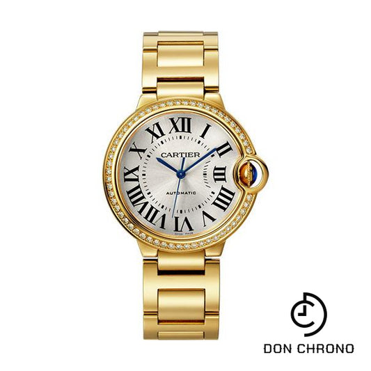 Cartier Ballon Bleu de Cartier Watch - 36 mm Yellow Gold Case - Diamond Bezel - WJBB0043