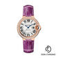 Cartier Ballon Bleu de Cartier Watch - 33 mm Rose Gold Diamond Case - Opaline Dial - Purple Alligator Strap - WJBB0051