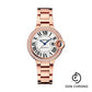 Cartier Ballon Bleu de Cartier Watch - 33 mm Rose Gold Diamond Case - Silvered Dial - Interchangeable Bracelet - WJBB0066