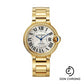 Cartier Ballon Bleu de Cartier Watch - 36 mm Yellow Gold Diamond Case - Silvered Sunray-Brushed Dial - Interchangeable Bracelet - WJBB0070