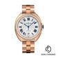 Cartier Cle De Cartier Watch - 40 mm Pink Gold Diamond Case - Diamond Bezel - Silver Dial - WJCL0009