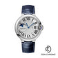 Cartier Ballon Bleu de Cartier Watch - 37 mm Steel Case - Blue Alligator Strap - WSBB0020