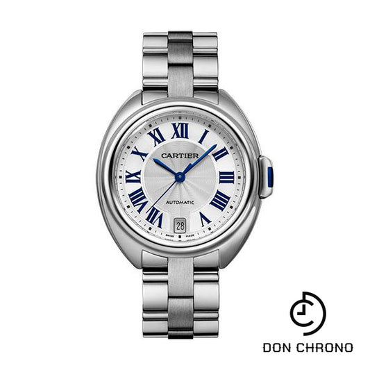 Cartier Cle de Cartier Watch - 35 mm Steel Case - Silver Dial - WSCL0006
