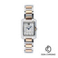 Cartier Tank Anglaise Small Model Watch - 30 x 22.7 mm Pink Gold And Steel Case - Silver Diamond Dial - WT100024