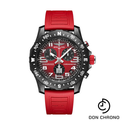 Breitling Endurance Pro IRONMAN® Watch - Breitlight® - Red Dial - Red Rubber Strap - Tang Buckle - X823109A1K1S1