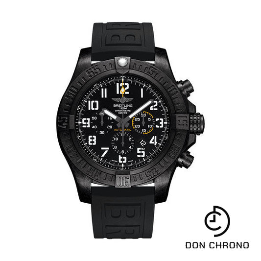 Breitling Avenger Hurricane 12h Watch - Breitlight - Volcano Black Dial - Black Diver Pro III Strap - Tang Buckle - XB0170E41B1S2