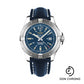 Breitling Colt Automatic Watch - 44mm Steel Case - Mariner Blue Dial - Blue Leather Strap - A1738811/C906/105X/A20BA.1