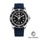 Breitling Superocean II 44 Watch - Steel Case - Volcano Black Dial - Blue Diver Pro III Strap - A17392D7/BD68/158S/A20SS.1