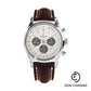 Breitling Transocean 01 Chronograph Watch - 43mm Steel Case - Mercury Silver Dial - Brown Leather Strap - AB015212/G724/438X/A20D.1