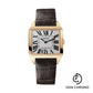 Cartier Santos-Dumont Watch - Small Pink Gold Case - Silver Dial - Alligator Strap - W2009251